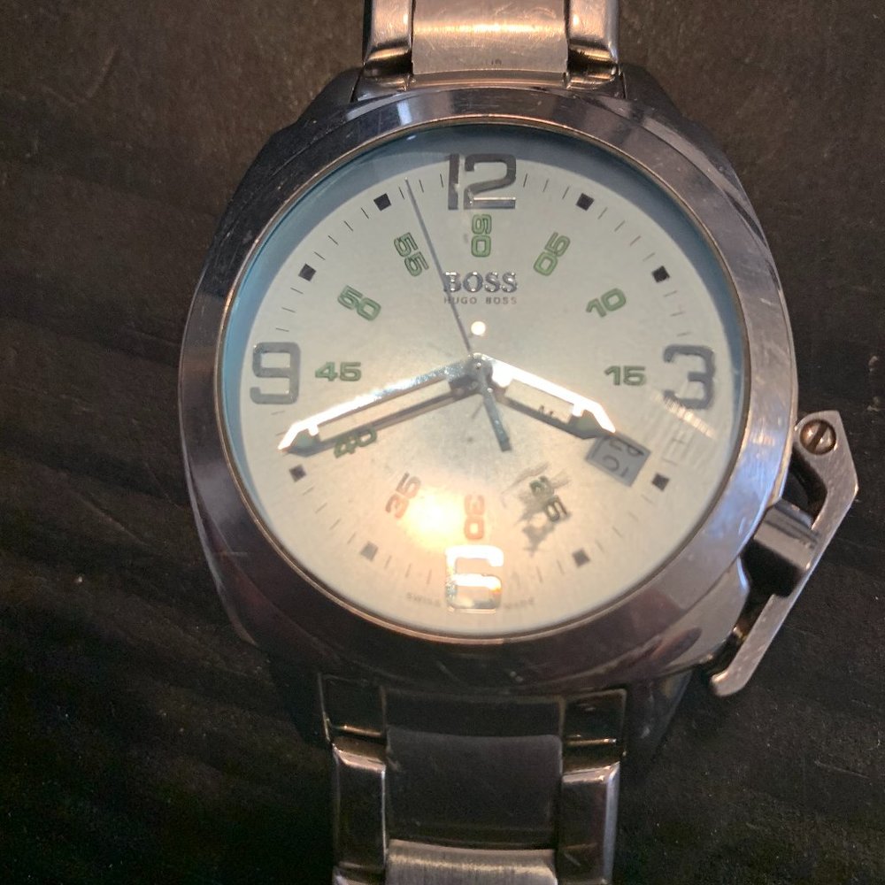 Hugo Boss Swiss Made Mens Maxx Bubble Watch
